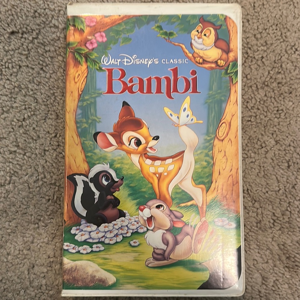 Walt Disney Bambi VHS Tape
